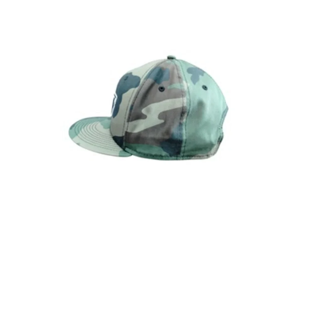 New Era Terra Hat Cap Snap Back One‎ Size Green Camo Patch Built To Dstry Mens